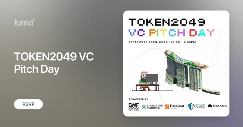 TOKEN2049 VC Pitch Day banner