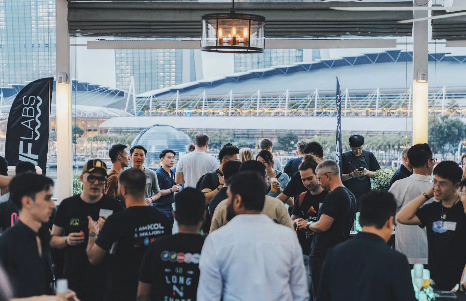 DWF Labs, token2049, singapore, 2024, lantern, networking, outdoor, evening